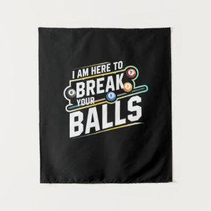 Billard Snooker ist hier, um Ihre Bälle zu durchbr Wandteppich