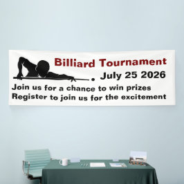 Billard Snooker Turnier Werbebanner Banner