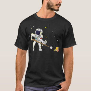 Billard-Spieler Space Billiard-Stangen-Astronauten T-Shirt