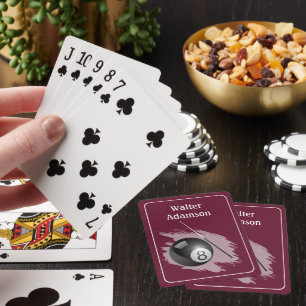 Billard Sportball und Queue Personalisieren mit Na Spielkarten