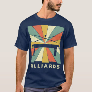Billard Sportliche Vintage Retro T-Shirt