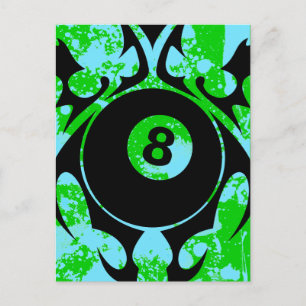 Billard. Stamm. Postkarte