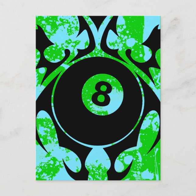 Billard. Stamm. Postkarte (Vorderseite)