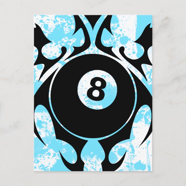 Billard. Stamm. Postkarte (Vorderseite)