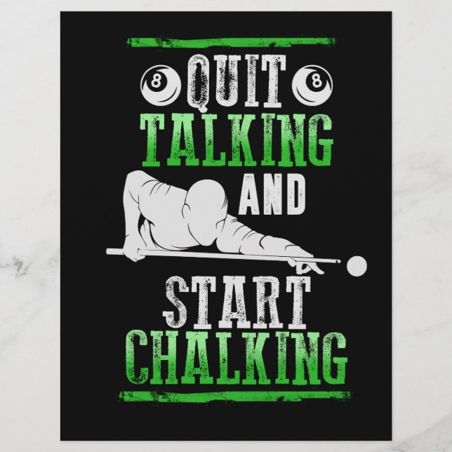 Billard Style Flyer (Vorne)