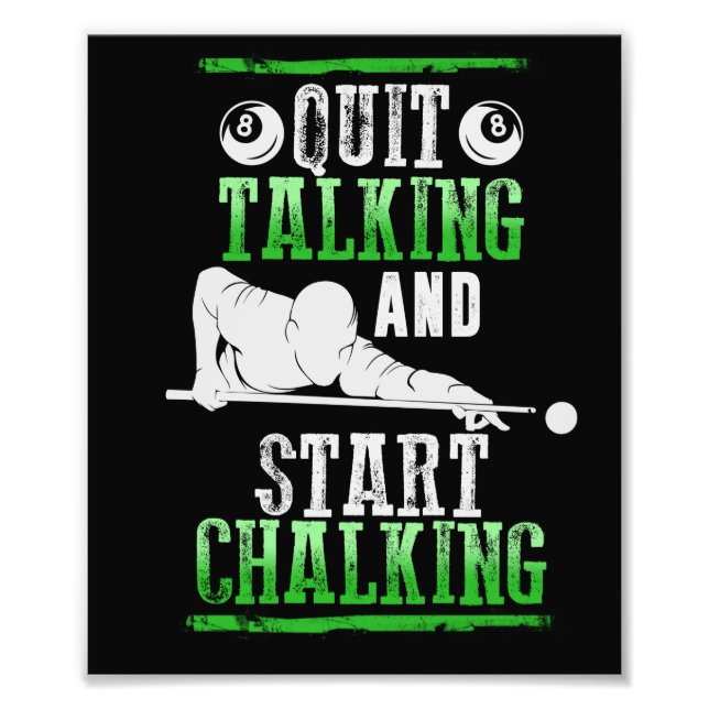 Billard Style Fotodruck (Vorne)