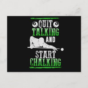 Billard Style Postkarte