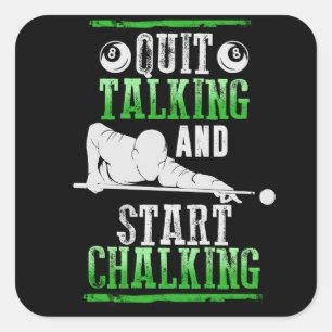 Billard Style Quadratischer Aufkleber