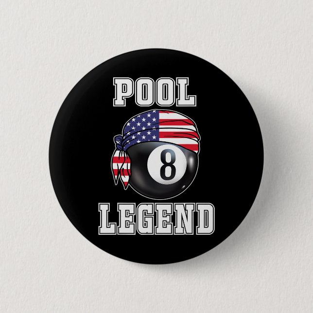 Billard Team 8 Ll Pool Game Player Geschenke für P Button (Vorderseite)