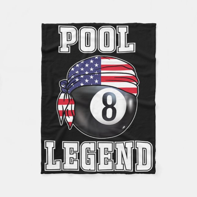 Billard Team 8 Ll Pool Game Player Geschenke für P Fleecedecke (Vorderseite)