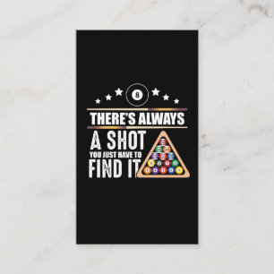 Billard Team Pool Player Geschenk für Snooker Fans Visitenkarte