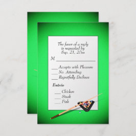 Billard UAWG mit Entree Choice RSVP Karte