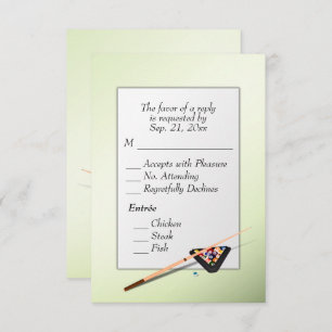 Billard UAWG mit Entree Choice RSVP Karte