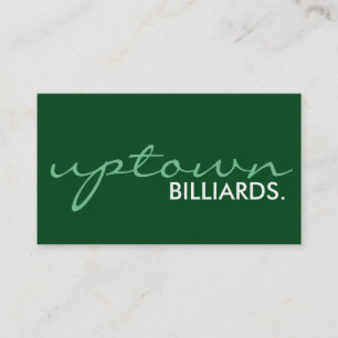 Billard und Lage. (Farbe anpassbar) Visitenkarte