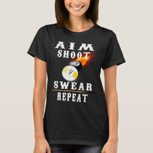 Billard Vintage Retro Pool T-Shirt