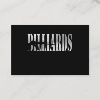 Billard Visitenkarte