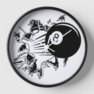 Billard Wall Clock Uhr