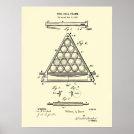 Billard Wanddekoration Print #3 Poster