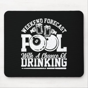 Billard - Wochenendvorausschätzungspool mit Chance Mousepad
