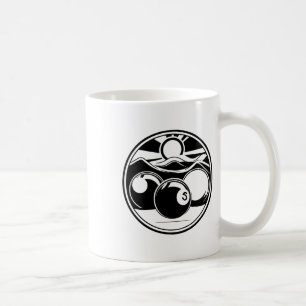 Billard Zeichnend Pool Player Kaffeetasse