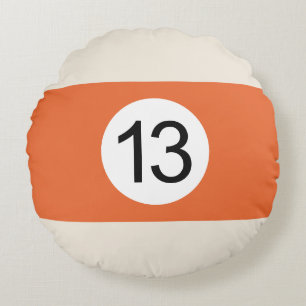 Billardball-Rundkissen #13 Rundes Kissen