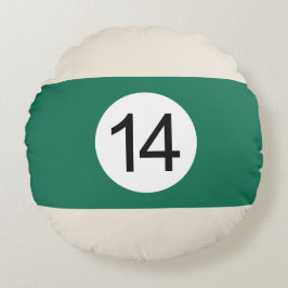 Billardball-Rundkissen #14 Rundes Kissen