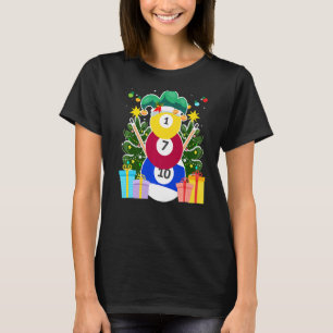 Billardbälle Billard Snowman Billiard Billia T-Shirt
