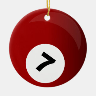 Billardkugel Keramikornament