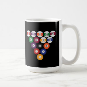 Billardkugeln / Billard: Kaffeetassen