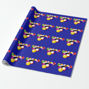 Billardkugeln Geschenkpapier