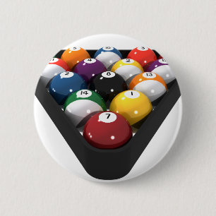 Billardkugeln im Dreieck: Button