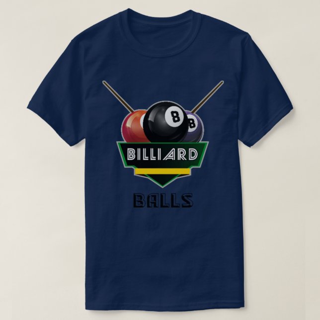 Billardkugeln T-Shirt (Design vorne)