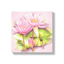 Billardprint Leinwand in Rosa