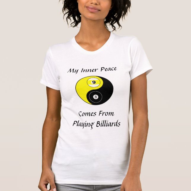 Billards Frauenhemd T-Shirt (Vorderseite)