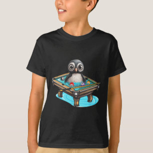 Billards Penguin Hustler Pool Snooker Pop spielen T-Shirt