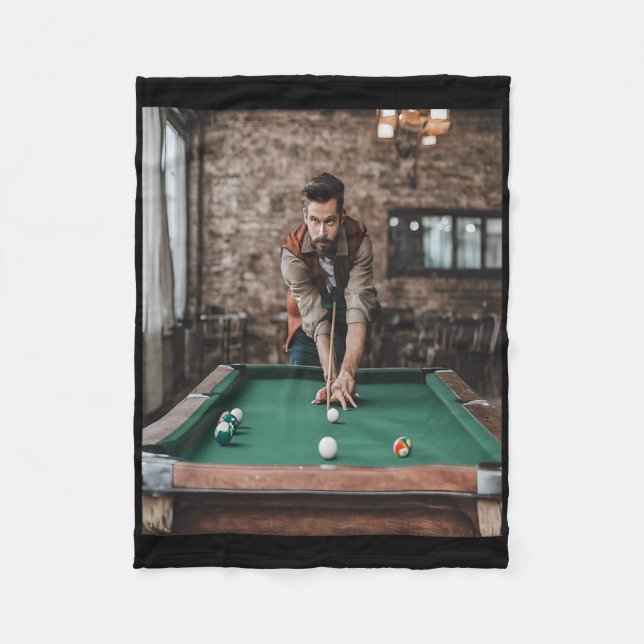 Billards Präzisionsschuss Fleecedecke (Vorderseite)
