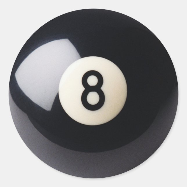 Billards Snooker 8-Ball Stickers (Vorderseite)
