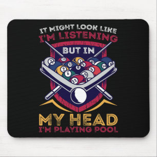 Billards Snooker Pool Game Player Sportwettkampf Mousepad