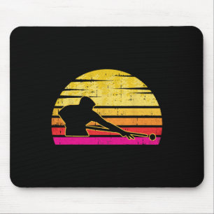 Billardspieler Retro Vintage Sport Pool Snooker Mousepad