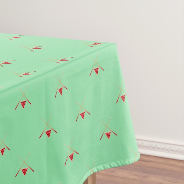 Billardtisch auf Grün Tischdecke (Beispiel)