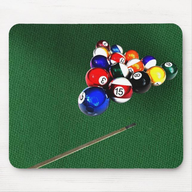 Billardtisch-Mausunterlage Mousepad (Vorne)