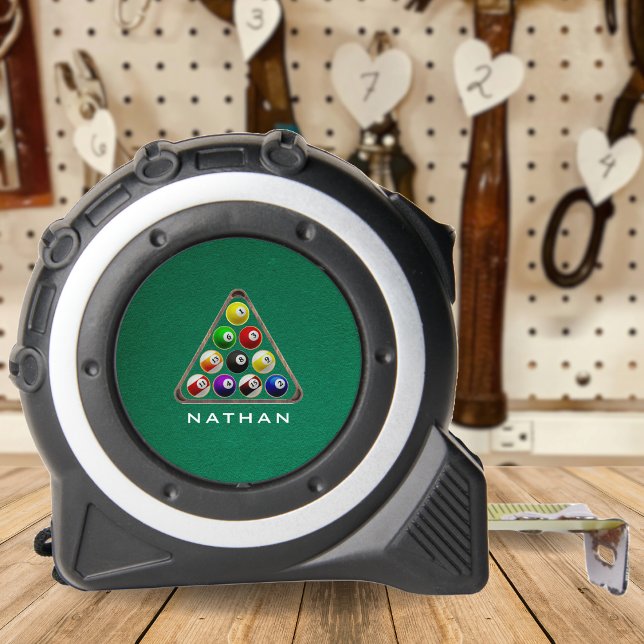 Billardtische grün maßband (Pool Table Billiards Green Tape Measure)