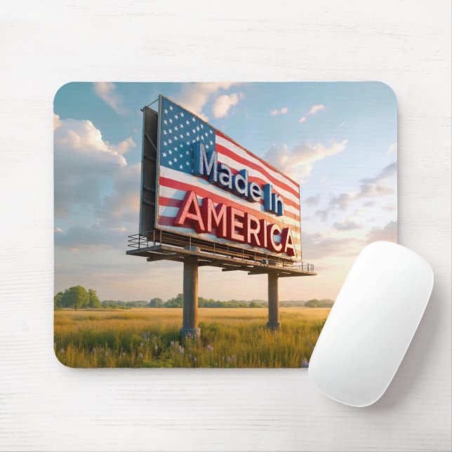 Billboard in Amerika in einem Land Mousepad (Mit Mouse)