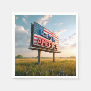 Billboard in Amerika in einem Land Serviette