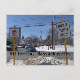 Billerica, Massachusetts Postkarte