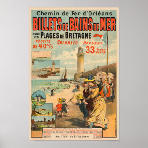 Billets de Mer Vintage Poster 1890