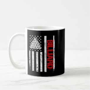 Billiard American USA Flag Pool Player Billiard Kaffeetasse