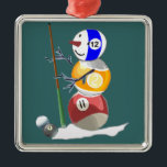 Billiard Ball Snowman Ornament Aus Metall<br><div class="desc">Der Adorable Billardkugel Schneemann sieht großartig aus auf einer Vielzahl von Geschenkartikeln für jeden besondere Anlass.</div>
