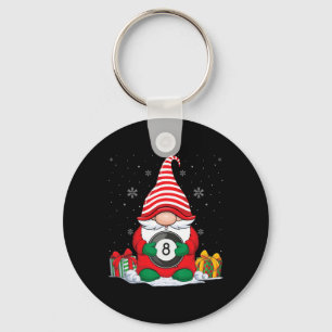 Billiard Ball Weihnachtsgnomes Niedlich Billiard B Schlüsselanhänger
