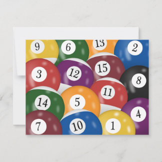 Billiard Balls 30. Geburtstag Einladung